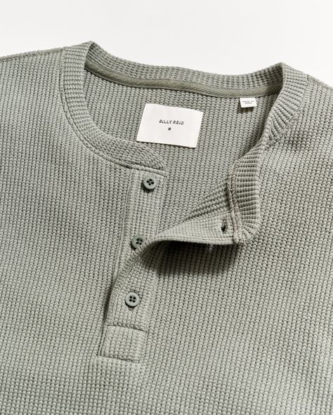 WAFFLE HENLEY – Billy Reid Sweater Outfits Men, Slate Green, Waffle Henley, Mini Outfit, Billy Reid, Simple Fits, Men Stylish Dress, Mens Henley, Mens Outfit Inspiration