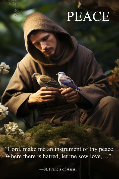 Powerful Message from a Monk St Francis Of Assisi Images, Francis Assisi, Saint Francis, Saint Francis Of Assisi, St Francis Of Assisi, St. Francis, St Francis Assisi, Bible Verses Kjv, Family Devotions