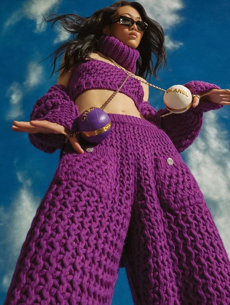 Model Suyu Huang is styled by Georgia Medley in a fashion editorial captured by photographer Carla Guler for Elle UK’s July/August 2022 issue ... Fendi Campaign, Colorful Fashion Editorial, Summer Clouds, Gap Style, Model Test, Long Frocks, Wardrobe Stylist, Photoshoot Concept, Photography Poses Women