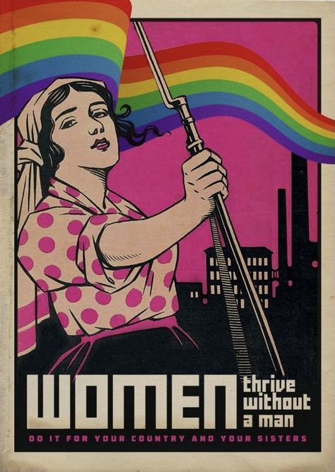 Vintage Lesbian, Protest Art, Dorm Posters, Lesbian Art, Riot Grrrl, Lgbt Art, Queer Art, Feminist Quotes, Square Wall Clock