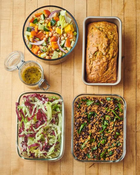 How I Prep a Week of Easy Meals That Are Mostly Vegetables | Kitchn | Inspiring cooks, nourishing homes | Bloglovin’ Vegetable Meal Prep For The Week, Make Ahead Meal Prep, One Week Meal Plan, Lunch Prep, Recipes Meal Prep, Pack Your Lunch, Packed Lunches, Creamy Pesto, Easy Veggie