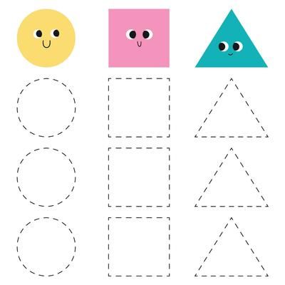 Educational worksheet for preschool kids 2922265 Vector Art at Vecteezy Circle And Square Worksheet, Triangle Worksheet Preschool, Handwriting Practice For Kids, Trace Worksheet, Shape Worksheets For Preschool, Worksheet For Preschool, Kids Handwriting Practice, Triangle Worksheet, Preschool Tracing