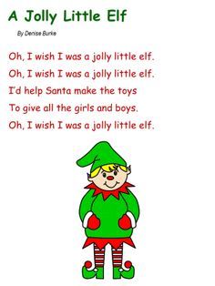 5 Little Elves Song, Elf Poems For Kids, Kids Christmas Table, Elf Song, Preschool Christmas Songs, Christmas Concert Ideas, Christmas Songs For Kids, Xmas Songs, Classroom Songs