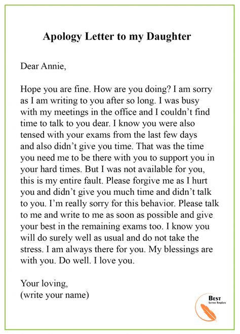 Apology Letter Template to Daughter – Format, Sample & Example Apology Letter To My Daughter, Apology Letter To Mom From Daughter, Strong Women Quotes Independent, Sorry Letter, Forgiveness Scriptures, Quotes Independent, Letter To Son, Letter Writing Examples, Letter To My Mom