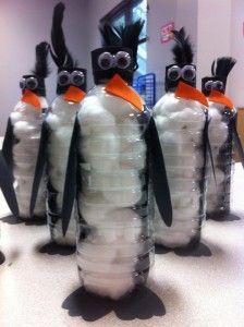 These adorable water bottle penguins are a fun winter craft for kids. We love projects made from recyclables! Bottles Craft, Fun Winter Crafts, Kids Water, Winter Crafts For Kids, Classroom Crafts, Sea Art, Recycled Art, Winter Kids, Winter Crafts