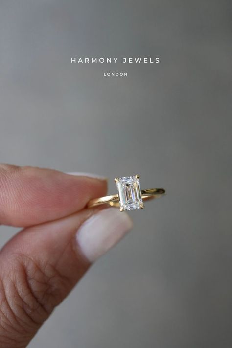 1 Ct Engagement Ring, Solitare Engagement Rings, Favorite Engagement Rings, Pretty Engagement Rings, Dream Wedding Ring, Emerald Cut Diamond Engagement Ring, Emerald Cut Engagement Ring, Cute Engagement Rings, Engagement Ring Ideas