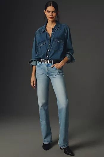 Women's Mid Rise Jeans | Anthropologie Vans Checkered, Smarty Pants, Trendy Jeans, Mother Denim, Pants Jeans, Mid Rise Jeans, Pants Straight, Straight Leg Jeans, Leg Jeans