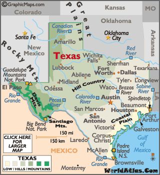 Need a Texas map? :o) Map Of Texas, Small Business Funding, Texas Panhandle, Republic Of Texas, Guadalupe Mountains, Native Son, Physical Map, North America Map, Coastal Plain