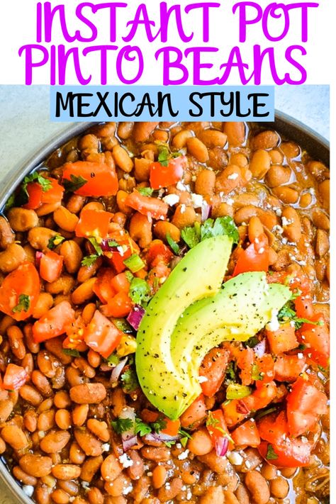 Instant Pot Pinto Beans Recipe, Instant Pot Pinto Beans, Instant Pot Beans Recipe, Pinto Beans Recipe, Cooking Beans, Beans From Scratch, Pinto Bean Recipes, Homemade Beans, Instant Pot Soup Recipes