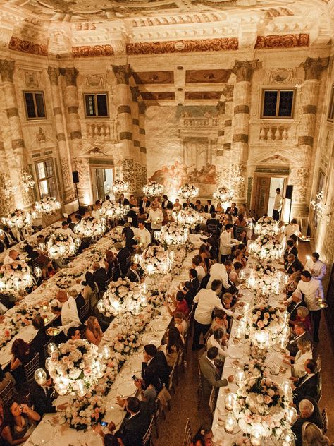 From a ceremony at a Venetian-style Gothic villa to a wedding held in a hill-set castle, the photographs included in a new book are worthy of any Pinterest board. Italian Castle, Italian Weddings, Hollywood Wedding, Reception Dinner, Wedding Money, Villa Wedding, Wedding Inside, Jw Marriott, Plan My Wedding