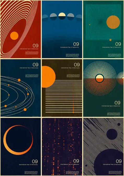 2009 International Year of Astronomy Astronomy Design, Mises En Page Design Graphique, Astronomy Poster, Astronomy Art, Up Book, To Infinity And Beyond, Space And Astronomy, Design Graphique, Graphic Design Typography