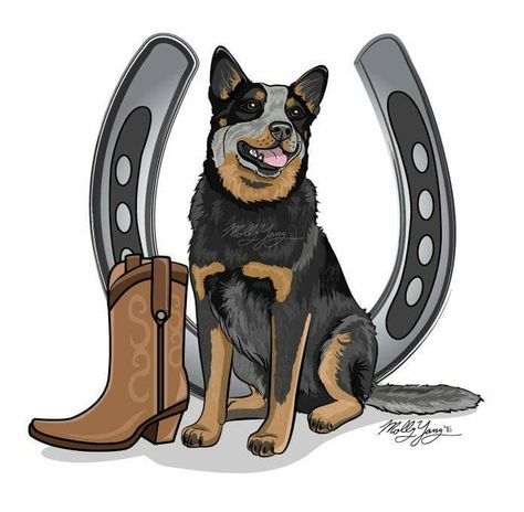 Blue Healer Tattoo, Blue Healer, Disney Silhouette Art, Austrailian Cattle Dog, Dog Clip Art, All Breeds Of Dogs, Blue Heeler Dogs, Custom Pet Art, Red Heeler