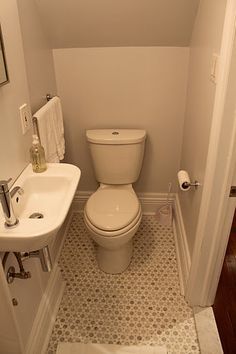 Tiny Powder Rooms on Pinterest | Corner Bathroom Sinks, Tiny Half Bath and Small Bathroom Sinks Tiny Half Bath, Small Half Bathrooms, Small Half Bathroom, Tiny Powder Rooms, Small Half Bath, Tiny Powder Room, Bathroom Layout Ideas, Half Bathroom Remodel, Bathroom Plans