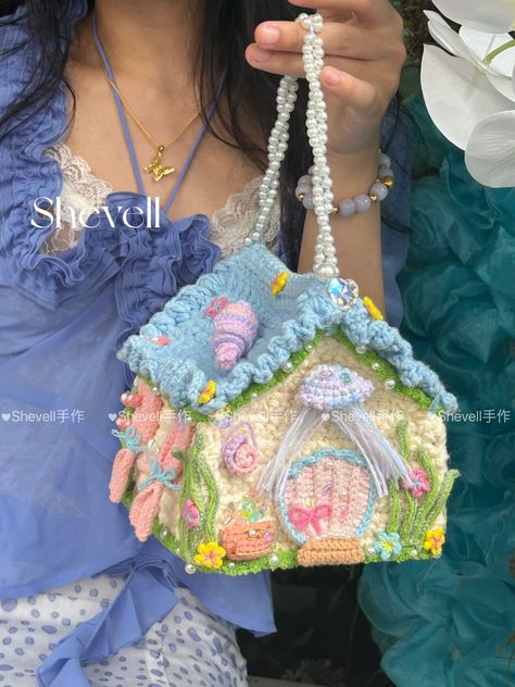 Crochet House, Crochet Fairy, Crochet Business, Kawaii Crochet, Fun Crochet, Crochet Fashion Patterns, 자수 디자인, Fun Crochet Projects, Crochet Stuff