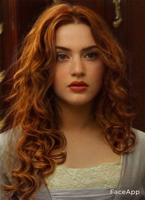 Rose Titanic Hair Color, Rose Titanic Hair, Kate Winslet Hair, Rose Titanic, Titanic Kate Winslet, Titanic Rose, Redhead Makeup, Long Red Hair, Face Photography