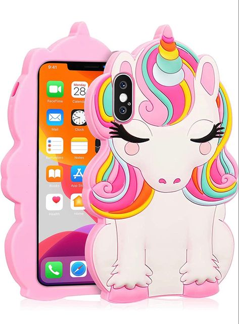 Unicorn Phone Case, Glitter Iphone Case, Cartoon Unicorn, Cartoon Funny, Glitter Iphone, Iphone Style, Apple Cases, Aesthetic Phone Case, I Phone