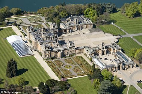 Blenheim Palace, Windsor Castle, A4 Poster, Stately Home, Large Picture, Aerial View, Country House, House Exterior, Palace