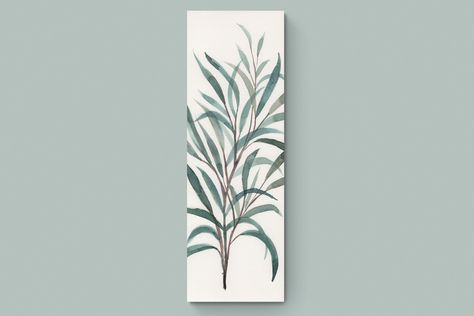 Excited to share the latest addition to my #etsy shop: Watercolor Greenery https://etsy.me/3RYZP6Q #bedroom #stretchedcanvas #minimalist #vertical #botanicalartwork #eucalyptuswallart #Largebotanicalpainting #watercolorgreenery #verticalwallart #tonigrotedesign Long Canvas Painting Ideas Easy, Art Work For Living Room, Greenery Wall Art, Canvas Watercolor, Greenery Wall, Abstract Watercolor Landscape, Watercolor Greenery, Vertical Wall Art, Botanical Artwork