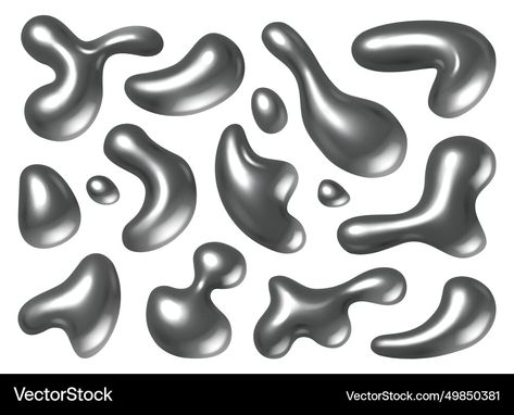 How To Draw Chrome Texture, Liquid Metal Texture, Chrome Liquid, Liquid Metal, Metal Texture, Reflective Surfaces, Y2k Aesthetic, Transparent Png, Drawing Reference