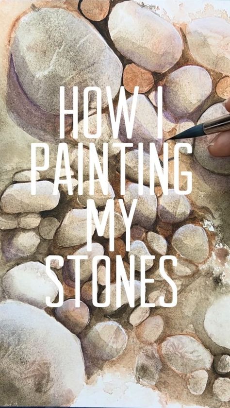 Watercolor Rocks, Painting Tricks, Wet On Wet Painting, Craft Drawing, Drawing Instructions, Painting Instructions, Paintings Tutorials, Learn Watercolor Painting, Watercolor Blog