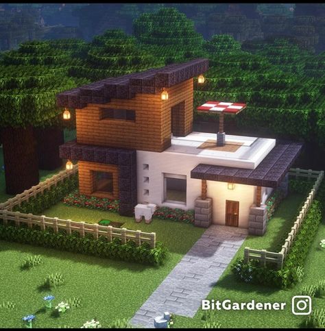 Small Concrete House, Mc Houses, Modern Minecraft Houses, Type Of Content, Minecraft Interior Design, Minecraft House Plans, Bangunan Minecraft, Minecraft Modern, Minecraft House Tutorials