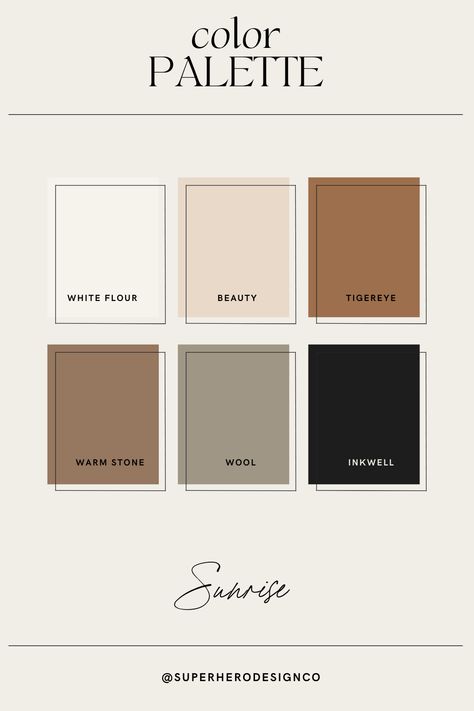 Black Neutral Wedding Color Schemes, Beige Pallet Colour Palettes, Neutral Color Palette Clothes, Neutral Color Aesthetic, Esthetician Studio, Va Branding, Color Palette Neutral, Boho Color Palette, Mood Bored