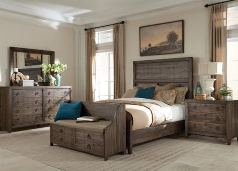 Grey Wood Bedroom Furniture, Grey Wood Bedroom, Farmhouse Bedroom Set, King Sleigh Bed, Queen Sleigh Bed, Sleigh Bedroom Set, Queen Panel Beds, Bedroom Sets Queen, Bedroom Panel