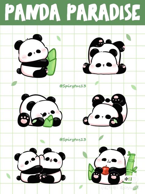 Cute Panda Cartoon, Panda Drawing, Chibi Sketch, Kawaii Panda, Panda Art, Cute Panda Wallpaper, Cute Animal Drawings Kawaii, Cute Pokemon Wallpaper, Easy Drawings Sketches