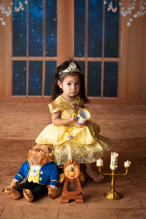 Disney Princess Photoshoot, Disney Princess Photography, Princess Belle Party, Princess Photoshoot, Belle Birthday Party, Princess Photo Shoot, Beauty And Beast Birthday, Beauty And The Beast Theme, Belle Birthday