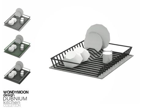 wondymoon's Dubnium Dish Drainer Sims 4 Cc Kitchen Dishwasher, Sims 4 Decor Kitchen, Sims 4 Dish Rack, Sims 4 Dish Rack Cc, Sims 4 Dishes, Sims4 Cc Kitchen Clutter, Sims 4 Dishwasher, Sims 4 Cc Dishwasher, Sims 4 Cc Clutter Kitchens