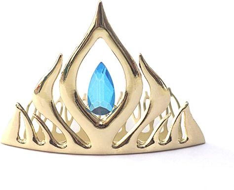 Amazon.com: Kuzhi Frozen Elsa Tiara Coronation Crown (Gold) : Clothing, Shoes & Jewelry Elsa Coronation Dress, Frozen Crown, Surrealism Fashion, Coronation Crown, Elsa Photos, Vampire Ring, Elsa Coronation, Coronation Dress, Gold Clothing