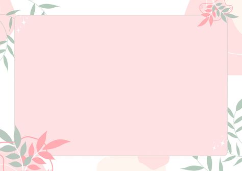 Template for Blank Notes | To do list | Planner and Journal | Page Border | Paper Border | Printable Border Design Aesthetic Landscape, Light Green Aesthetic, Landscape Template, Note Card Template, خريطة ذهنية, Background For Powerpoint Presentation, Pink Feminine, Creative Aesthetic, Paper Border