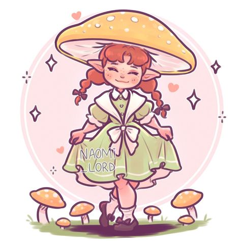 Naomi Lord Art on Instagram: “✨🍄 another little mushroom girl! 🍄✨ I might do one moree, what colour mushroom should be next? ☺️ • #mushroomgirl #mushroomart #kawaiiart…” Naomi Lord Art, Naomi Lord, Mushroom Girl, Yellow Mushroom, Little Mushroom, Instagram, Art