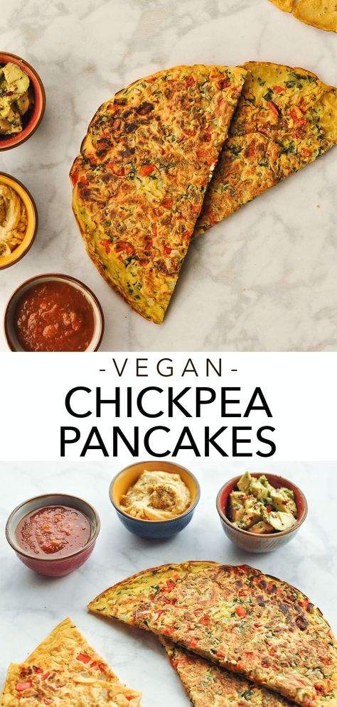 Vegan Breakfast Recipes Healthy, Quick Vegan Breakfast, Vegan Breakfast Recipes Easy, Avocado Recipes Breakfast, Chickpea Pancakes, Menu Sarapan Sehat, Gold Food, Vegan Breakfast Easy, Vegan Chickpea