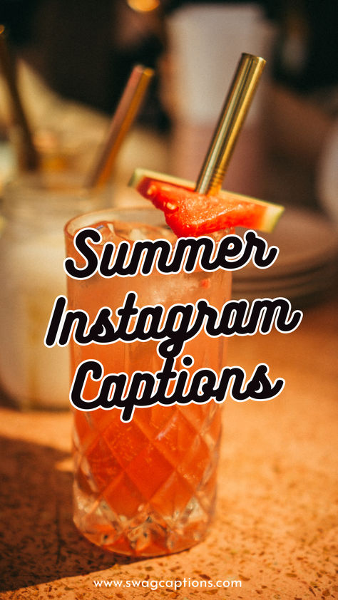 Sizzle up your feed with these summer captions for Instagram. From beach vibes to poolside chills, find the perfect words to match your sun-soaked snaps. Whether you're serving looks in your new bikini, flexing those vacation gains, or just living your best life under the sun, these captions have got you covered. Includes witty puns, tropical drink wordplay, and dreamy sunset feels. Perfect for beach bums, festival goers, and anyone chasing that endless summer mood. Summer Captions For Instagram, Witty Puns, Summer Instagram Captions, Beach Instagram Captions, Best Captions, Summer Captions, Dreamy Sunset, Quotes For Instagram, Living Your Best Life