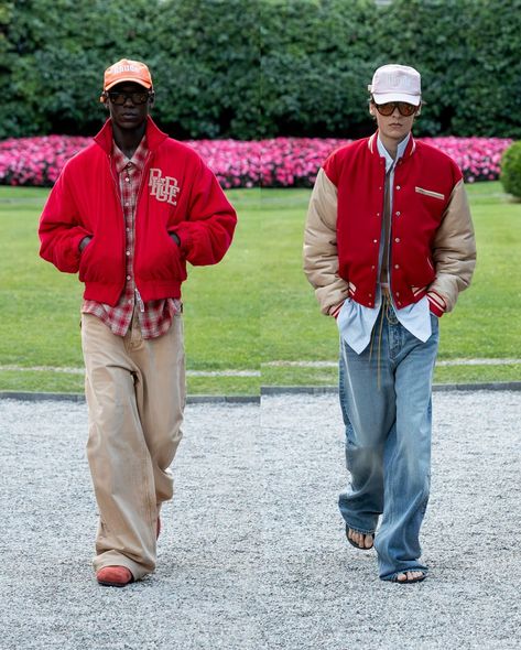 KAASVISION | Rhude Spring 2025 collection, presented in Lake Como, Italy, is the perfect balance between streetwear and tailoring 🤌🏼 Credit : @rhude… | Instagram Preppy Handbook, Models Outfits, High Fashion Men, Runway Outfits, Lake Como Italy, Como Italy, Mens Fashion Streetwear, Tailored Shirts, Lake Como