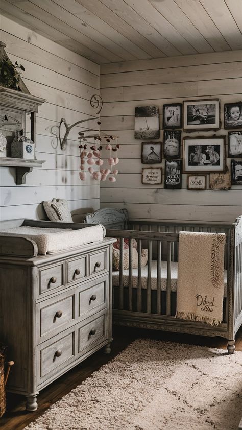 Discover charming baby girl room ideas to create a dreamy nursery. Explore themes, colors, and decor tips for a perfect baby girl's room. Baby Girl Nursery Farmhouse, Country Baby Girl Nursery, Rustic Baby Girl Nursery, Rustic Girl Nursery, Baby Girl Room Ideas, Girl Room Ideas, Country Baby Girl, Dreamy Nursery