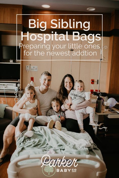 Parker Baby Co. Blog | Big Sibling Hospital Bags. Getting your babies ready for a new baby can be really excited, but also confusing. Big Sibling Hospital Bags are a great way to keep your littles excited for your new upcoming arrival!