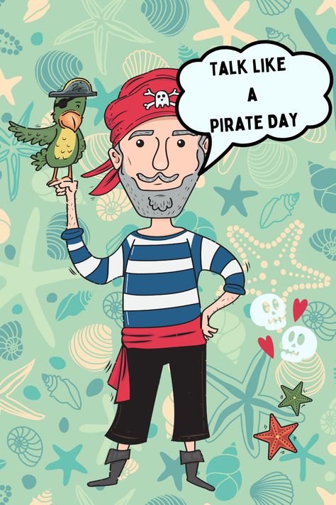 Talk Like A Pirate Day Food, Pirate Themed Food, Pirate Words, Pirate Jokes, Pirate Songs, Talk Like A Pirate Day, Talk Like A Pirate, Swiss Family Robinson, Pirate Games