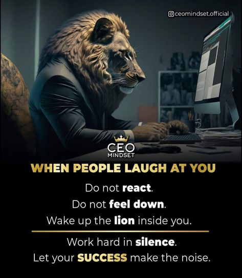 Ceo Mindset, Millionaire Mindset Quotes, Inspirational Smile Quotes, Life Advice Quotes, Buy Makeup, Work Hard In Silence, Powerful Inspirational Quotes, Self Inspirational Quotes, Beautiful Sunshine