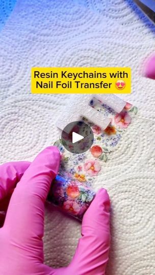 173K views · 3.2K reactions | 🔥 Nail Foil Transfer Keychain 🛍 15% off in my Etsy Shop 🔥 
https://glitteringresinart.etsy.com/listing/1741225120

#keychainbusiness #resinkeychain #keychainsforsale #resincrafts #hamdmadewithlove #handmadegifts #cutethingstobuy #resinjewelry #resinkeychains | Glittering Resin Art | Glittering Resin Art · Original audio Resin Keychain With Nail Foil, Epoxy Keychain Ideas, Resin Art Keychain, Diy Resin Keychain, Beaded Projects, Nail Foil, Silhouette Tutorials, Resin Keychain, Resin Ideas