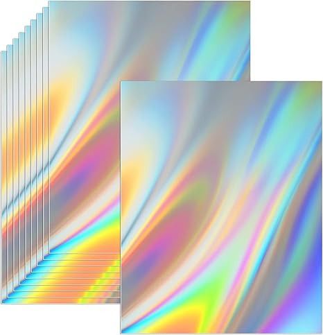 Amazon.com: 200 Sheets Metallic Holographic Card Stock 8.5 x 11 Inches Glitter Mirror Paper Shiny Iridescent Laser Metallic Paper Reflective Sheet for DIY Craft Scrapbook Poster Cardboard Not for Printing : Arts, Crafts & Sewing Scrapbook Poster, Holographic Paper, Glitter Mirror, Mirror Paper, Metallic Paper, 11 Inches, Card Stock, Glitter, Mirror