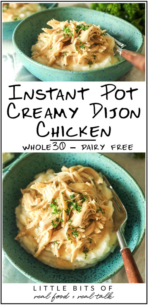 Freely Rooted, Creamy Dijon Chicken, Dijon Chicken Recipes, Creamy Dijon, Whole30 Chicken, Dijon Chicken, Meal Train Recipes, Coconut Aminos, Dried Thyme