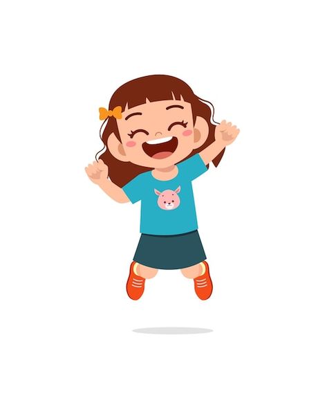 Running Cartoon, Kids Running, Chores For Kids, Girl Running, Happy Kids, Feeling Happy, Cartoon Kids, Children Illustration