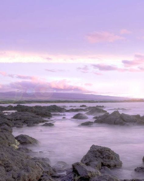 Grey Purple Aesthetic, Wisteria Sinensis, Lavender Sky, Purple Beach, Violet Aesthetic, Lilac Sky, Ocean Photos, Purple Vibe, Seascape Photography