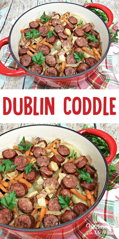 Irish Easy Recipes, Irish Food Recipes Easy, Scottish Dinner Recipes, Irish Food Traditional, Dublin Coddle Recipe, Irish Dinner Recipes, Irish Meals, Irish Food Recipes, Traditional Irish Recipes