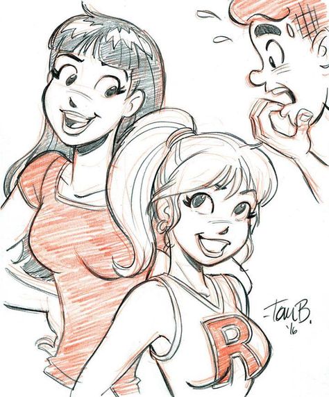 Archie Cartoon, Tom Bancroft, Archie Comics Characters, Archie Comic Books, Betty And Veronica, Cartoon Drawing, Archie Comics, Comic Artist, Comic Character