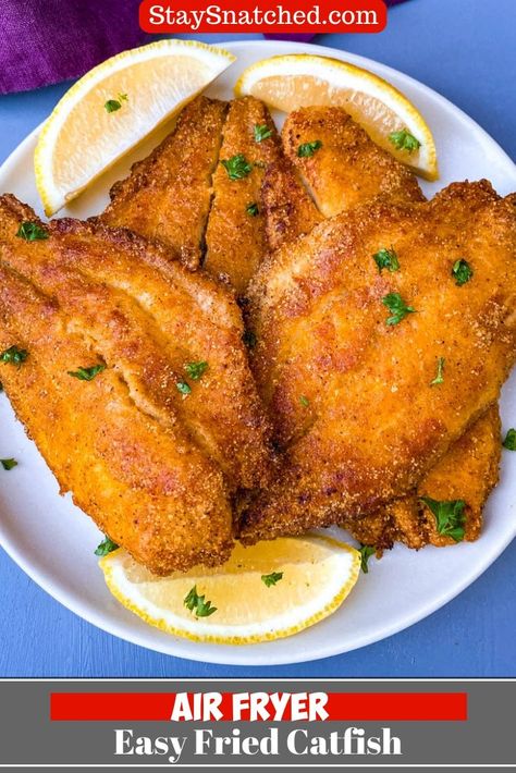 Air Fryer Recipes Wings, Air Fryer Recipes Meat, Air Fryer Recipes Vegetables, Fried Catfish Recipes, Air Fryer Recipes Low Carb, Air Fryer Fish Recipes, Air Fryer Recipes Breakfast, Air Fryer Recipes Appetizers, Air Fryer Recipes Snacks