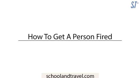 The question, “How to get a person fired” seems interesting right? Well, most people occasionally have a few personal concerns concerning some of their coworkers. Thus, you should step in if your coworker is utterly incompetent, endangering your health or the health of your coworkers, or otherwise making your job less enjoyable. This article will … How To Get A Person Fired (Step by Step) Read More » The post How To Get A Person Fired (Step by Step) appeared first on Schoo Making Amends, Collective Bargaining, Agree With You, Mass Communication, Getting Fired, College Degree, Lists To Make, The Question, Understanding Yourself