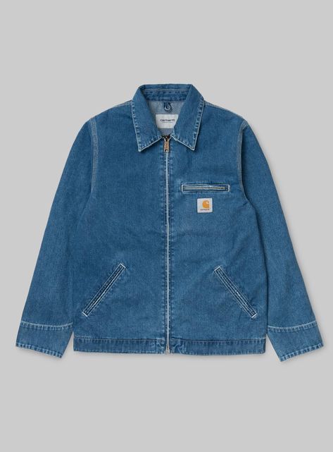 Carhartt Denim Jacket, Minimal Shirt Design, Carhartt Style, Detroit Jacket, Spring Denim, Denim Jacket Outfit, Carhartt Jeans, Carhartt Jacket, Jeans Jacket